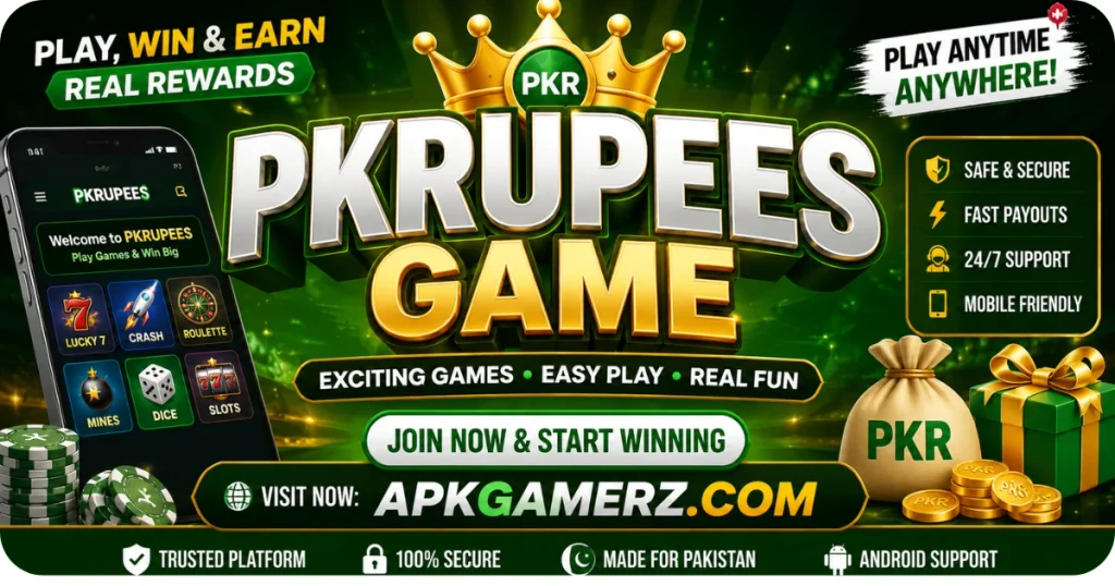 PKRUPEES Game for Free Earning App